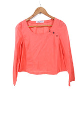 חולצה מעוצבת בורוד מסטיק- XS-S